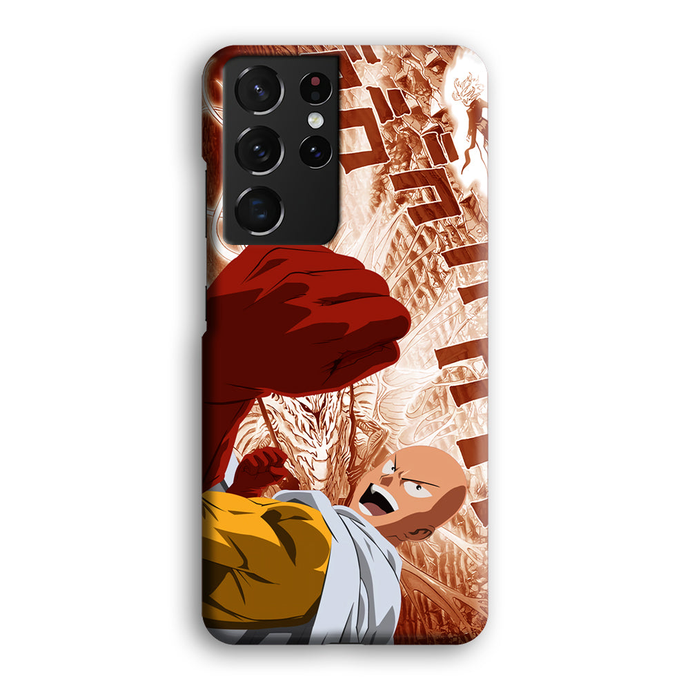 One Punch Man Spirit Shout Samsung Galaxy S21 Ultra Case