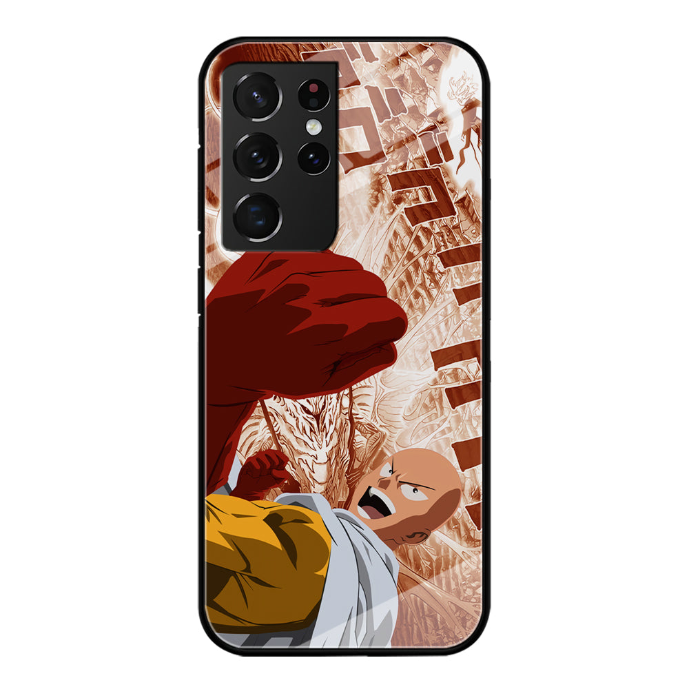 One Punch Man Spirit Shout Samsung Galaxy S21 Ultra Case