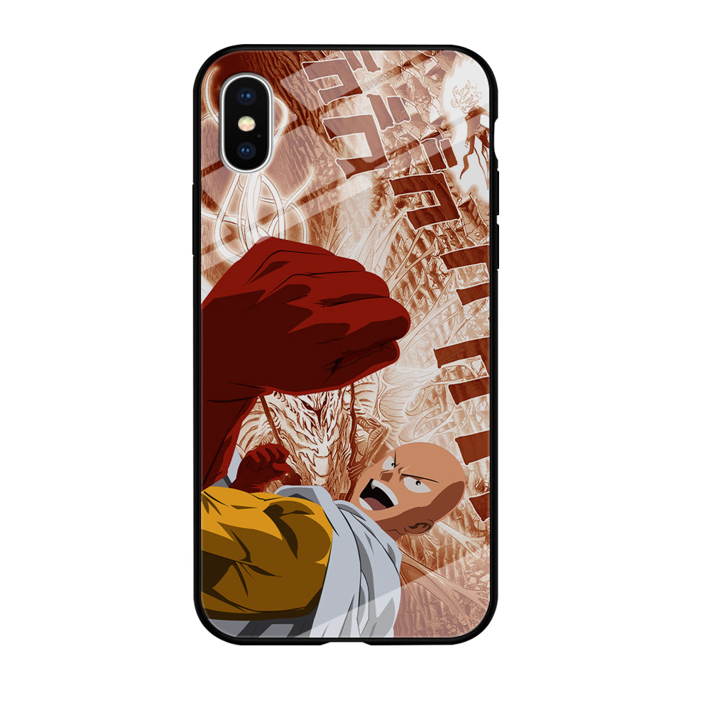 One Punch Man Spirit Shout iPhone XS Case