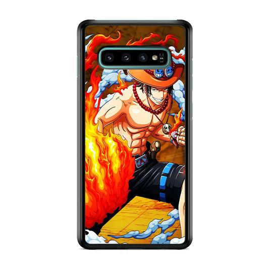 One Piece Ace Power Samsung Galaxy S10 Plus Case