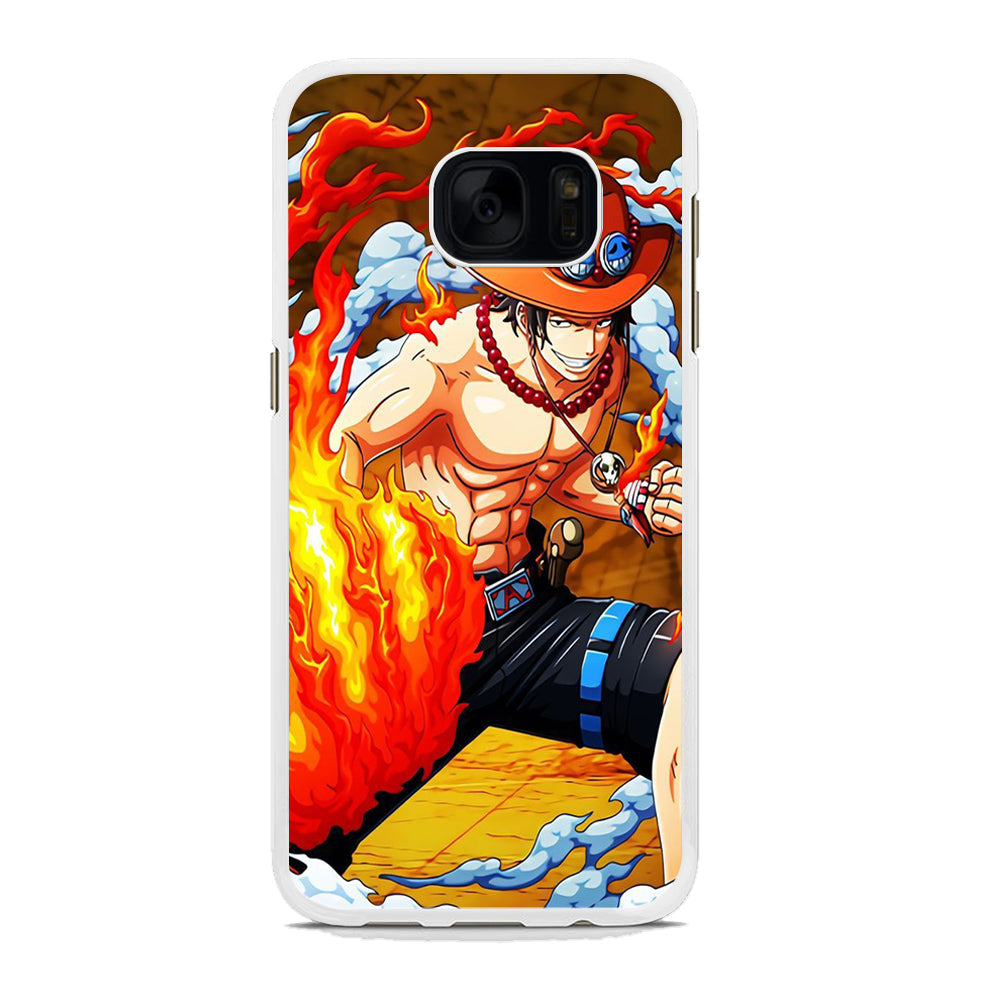 One Piece Ace Power Samsung Galaxy S7 Edge Case