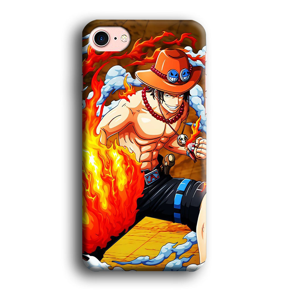 One Piece Ace Power iPhone 8 Case