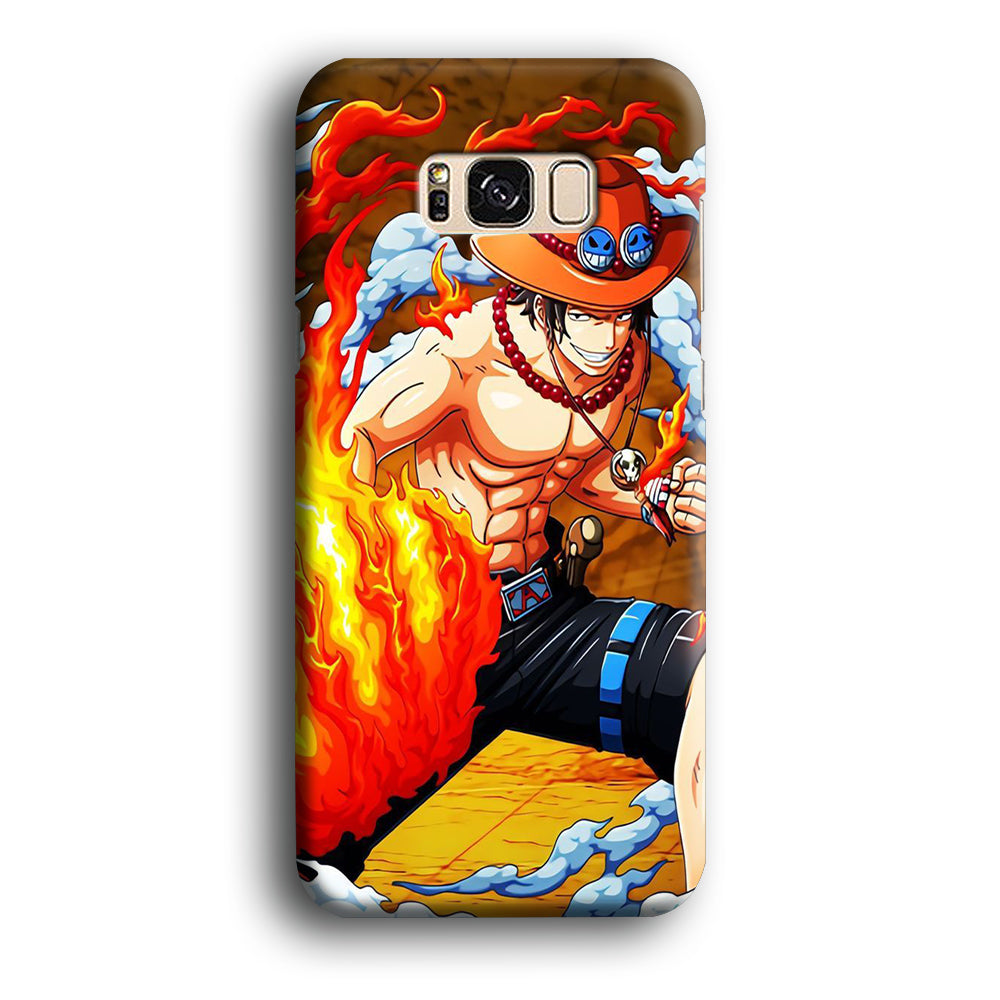 One Piece Ace Power Samsung Galaxy S8 Case