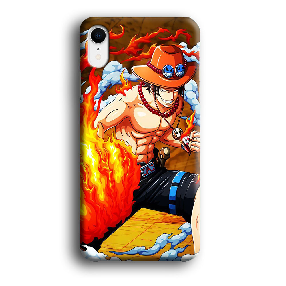 One Piece Ace Power iPhone XR Case