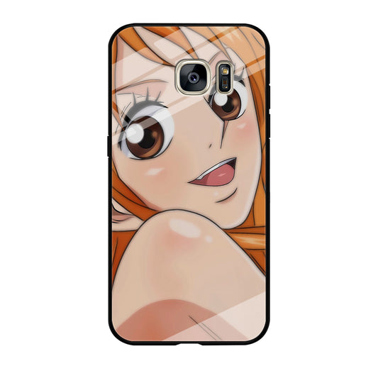 One Piece Nami Character Samsung Galaxy S7 Case Tempered Glass Case
