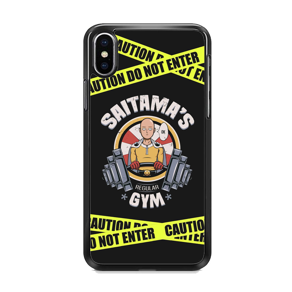 One Punch Man Saitama Gym iPhone X Case
