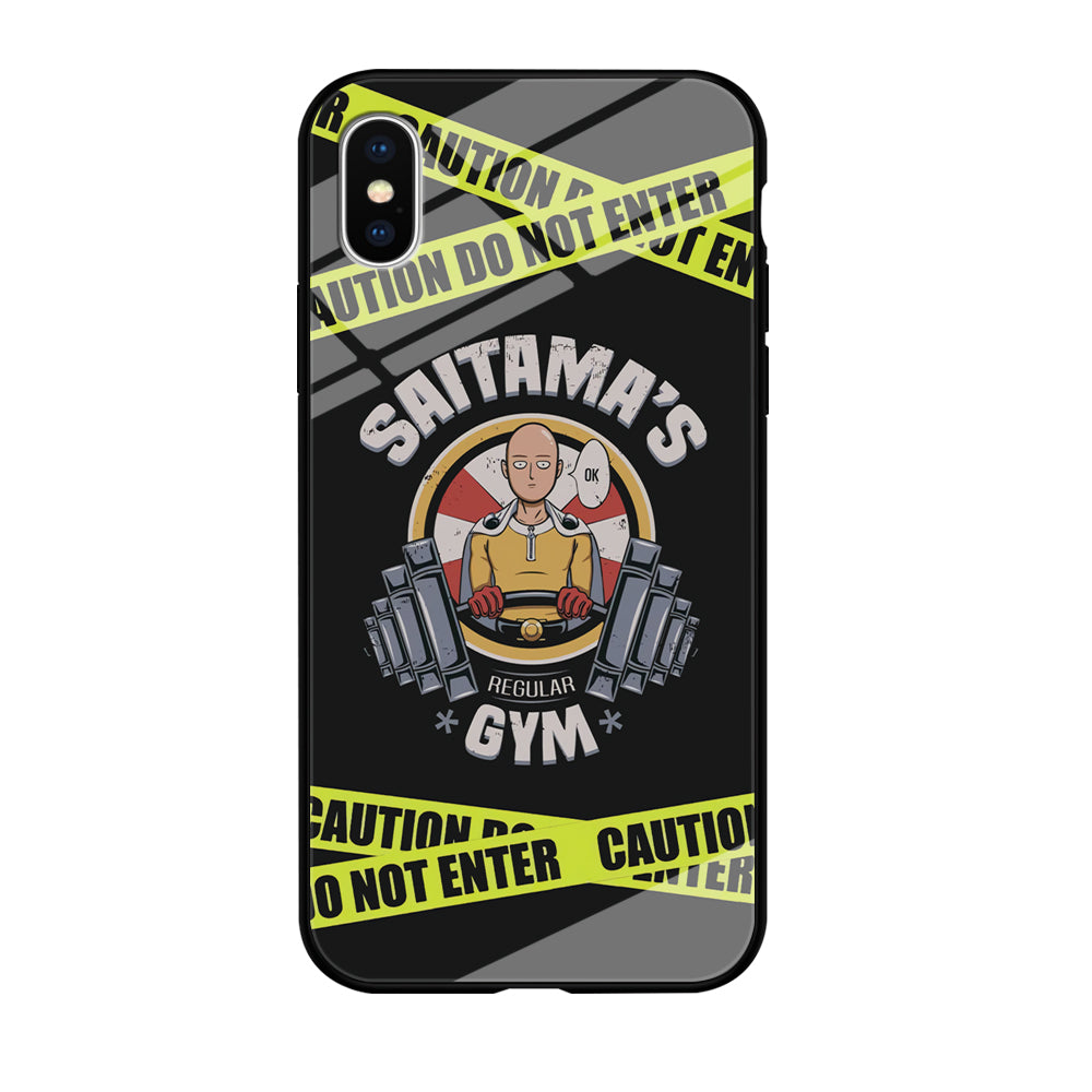 One Punch Man Saitama Gym iPhone X Case