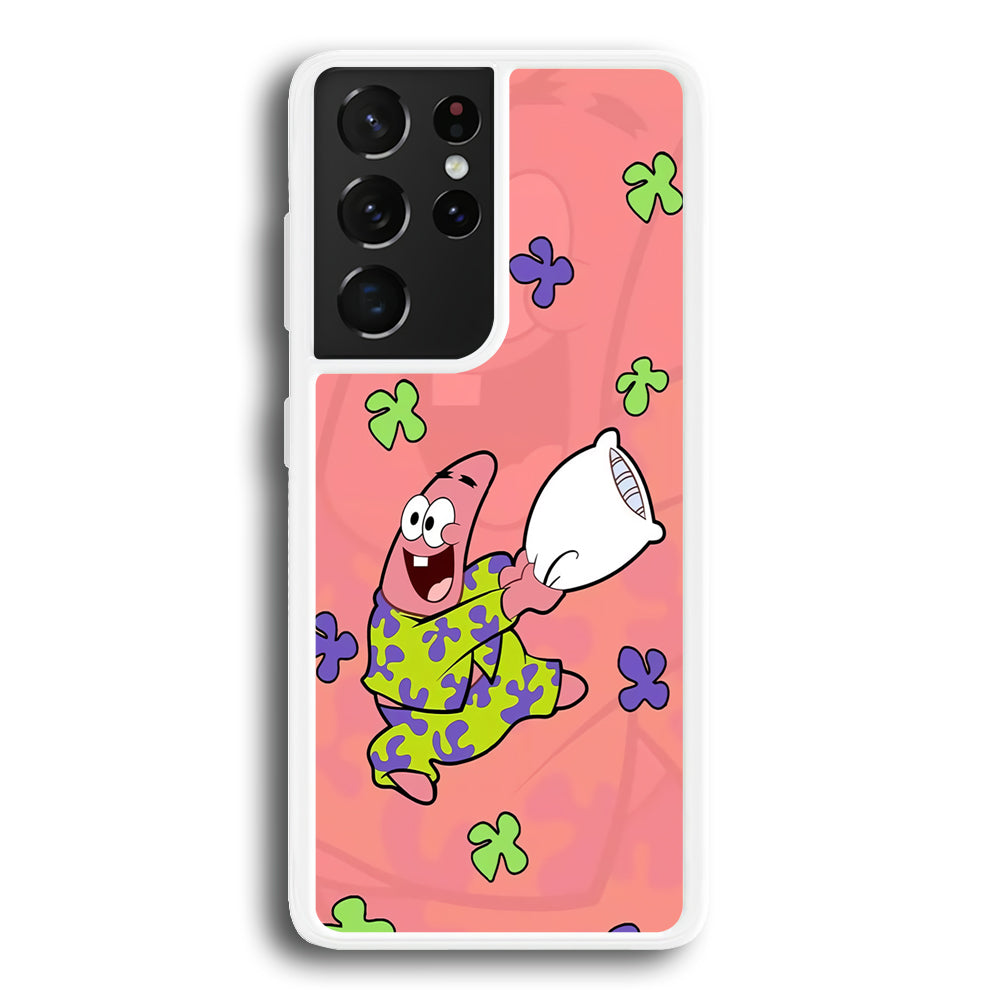 Patrick Star Sleeping Time Samsung Galaxy S21 Ultra Case