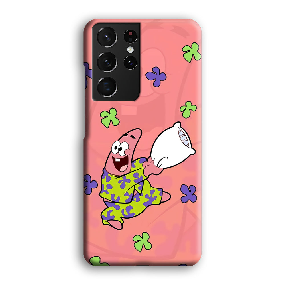 Patrick Star Sleeping Time Samsung Galaxy S21 Ultra Case