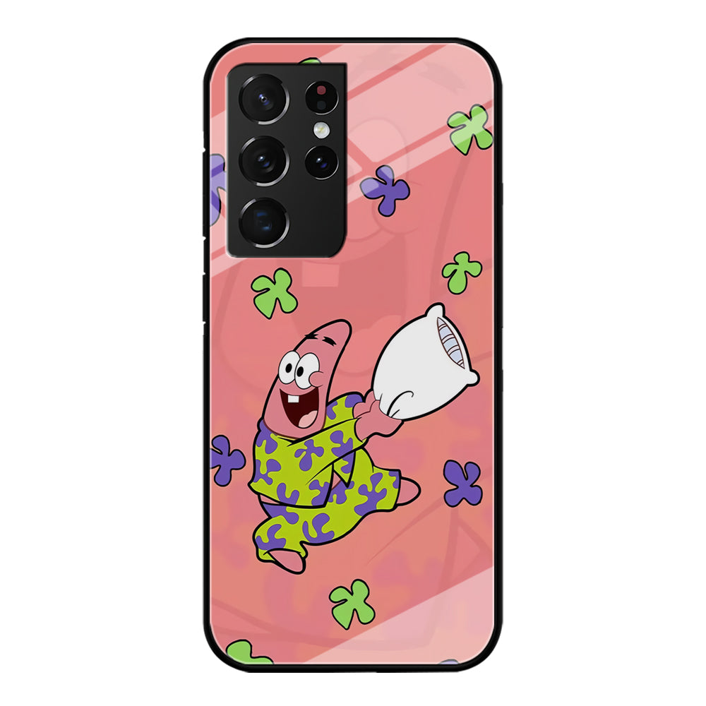 Patrick Star Sleeping Time Samsung Galaxy S21 Ultra Case