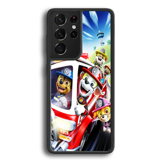 Paw Patrol Rescue Mode Samsung Galaxy S21 Ultra Case - Carneyforia