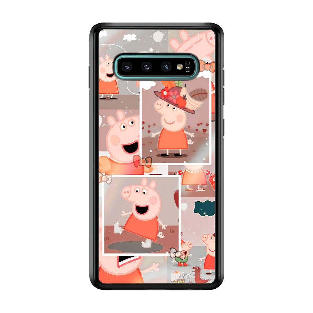 Peppa Pig Aesthetic In Frame Samsung Galaxy S10 Case