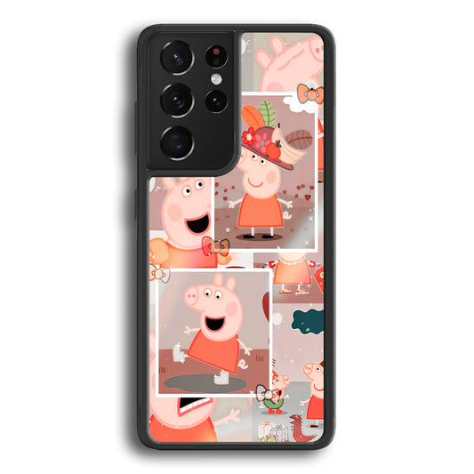 Peppa Pig Aesthetic In Frame Samsung Galaxy S21 Ultra Case - Carneyforia