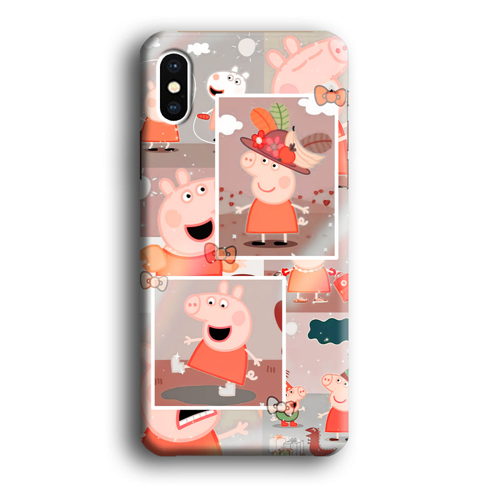 Peppa Pig Aesthetic In Frame iPhone X Case