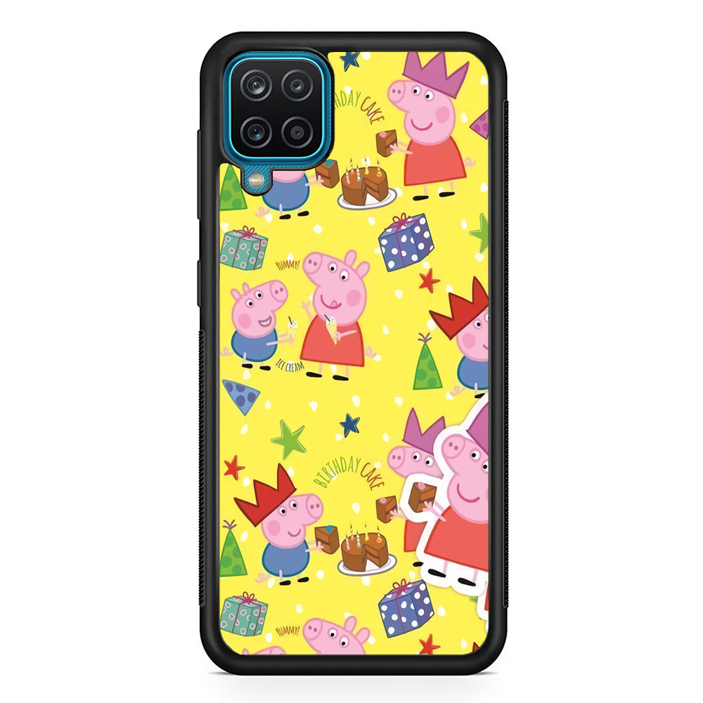 Peppa Pig Birthday Momment Samsung Galaxy A12 Case