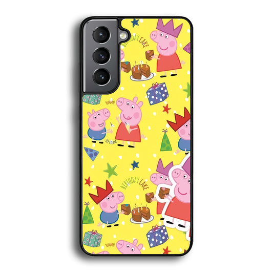 Peppa Pig Birthday Momment Samsung Galaxy S21 Plus Case - Carneyforia
