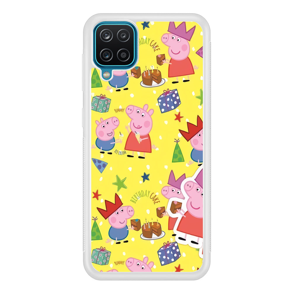 Peppa Pig Birthday Momment Samsung Galaxy A12 Case