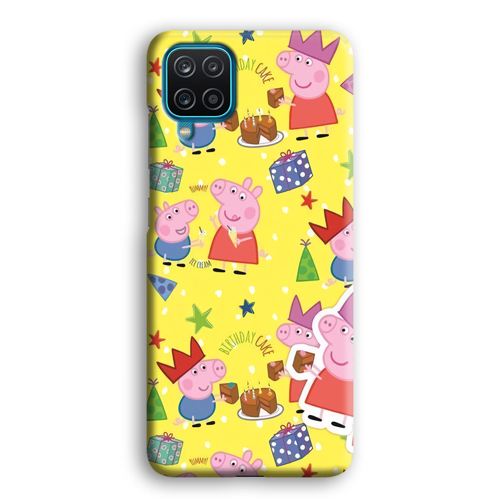 Peppa Pig Birthday Momment Samsung Galaxy A12 Case