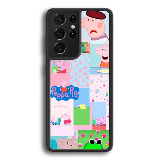 Peppa Pig George Collage Samsung Galaxy S21 Ultra Case - Carneyforia