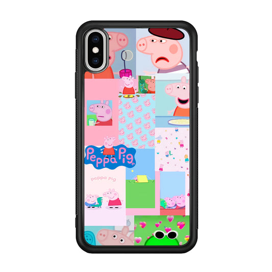 Peppa Pig George Collage iPhone XS MAX Case