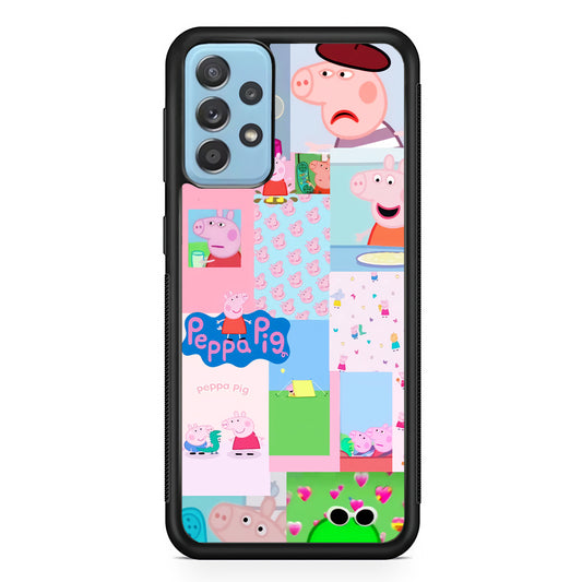 Peppa Pig George Collage Samsung Galaxy A52 Case