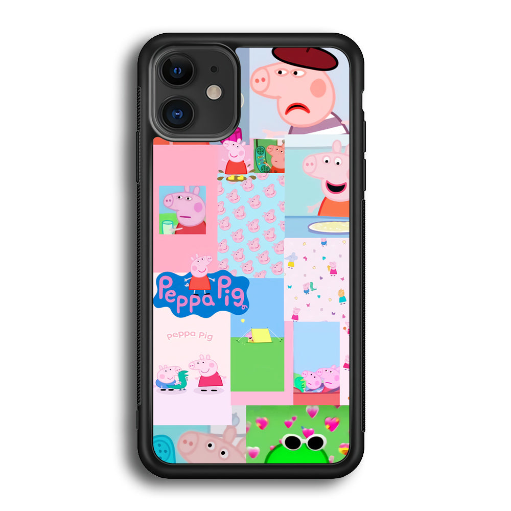 Peppa Pig George Collage iPhone 12 Case