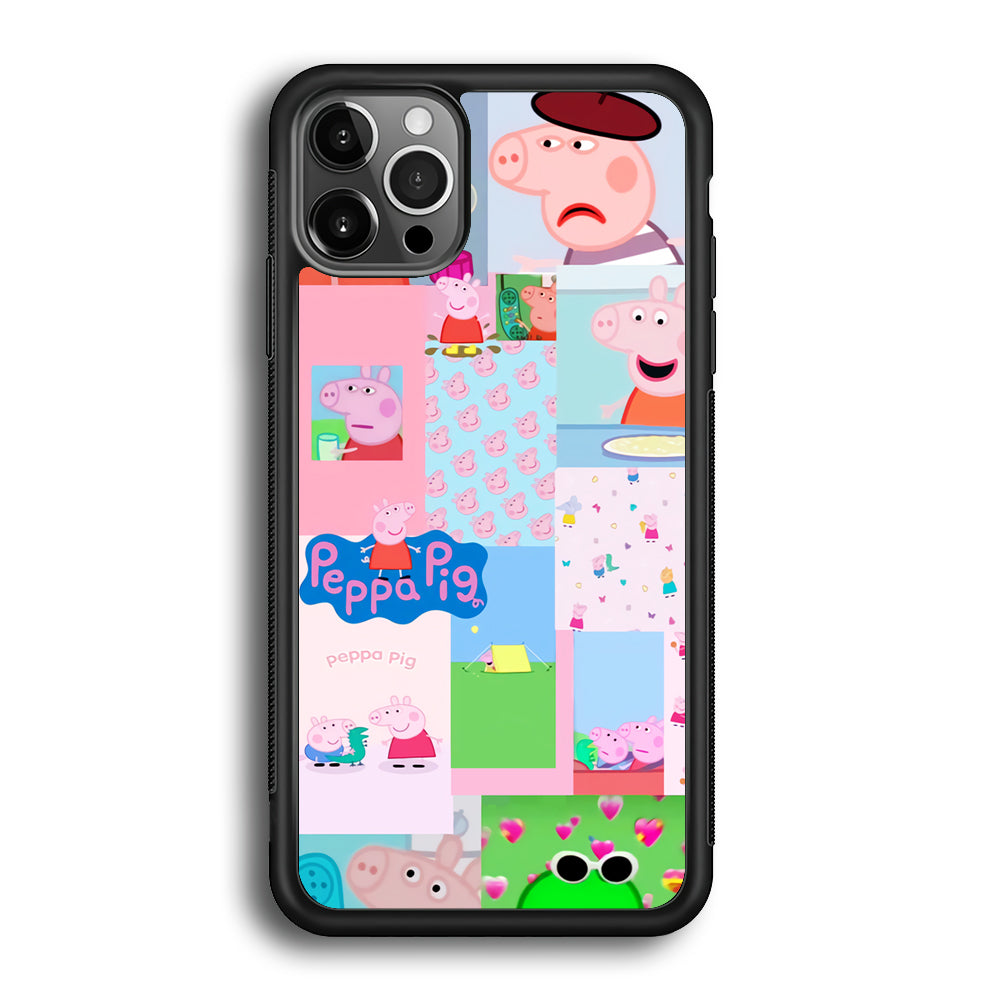 Peppa Pig George Collage iPhone 12 Pro Max Case