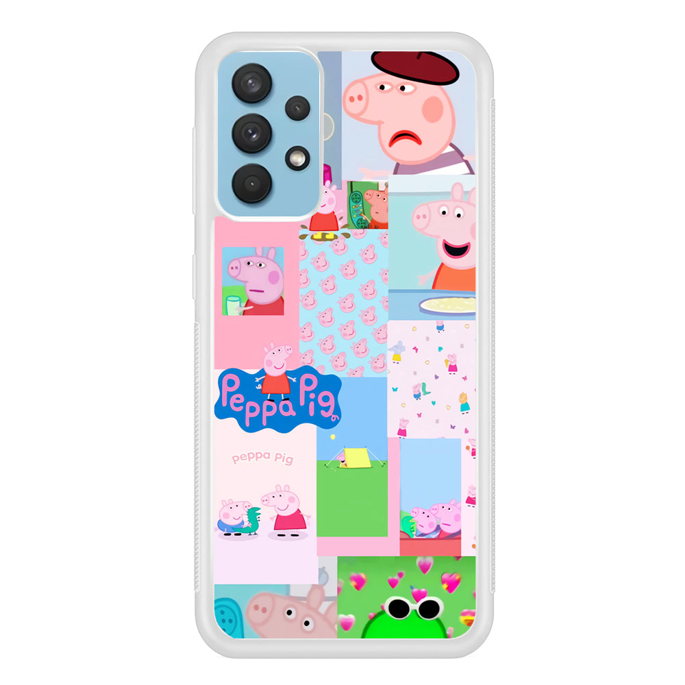 Peppa Pig George Collage Samsung Galaxy A32 Case