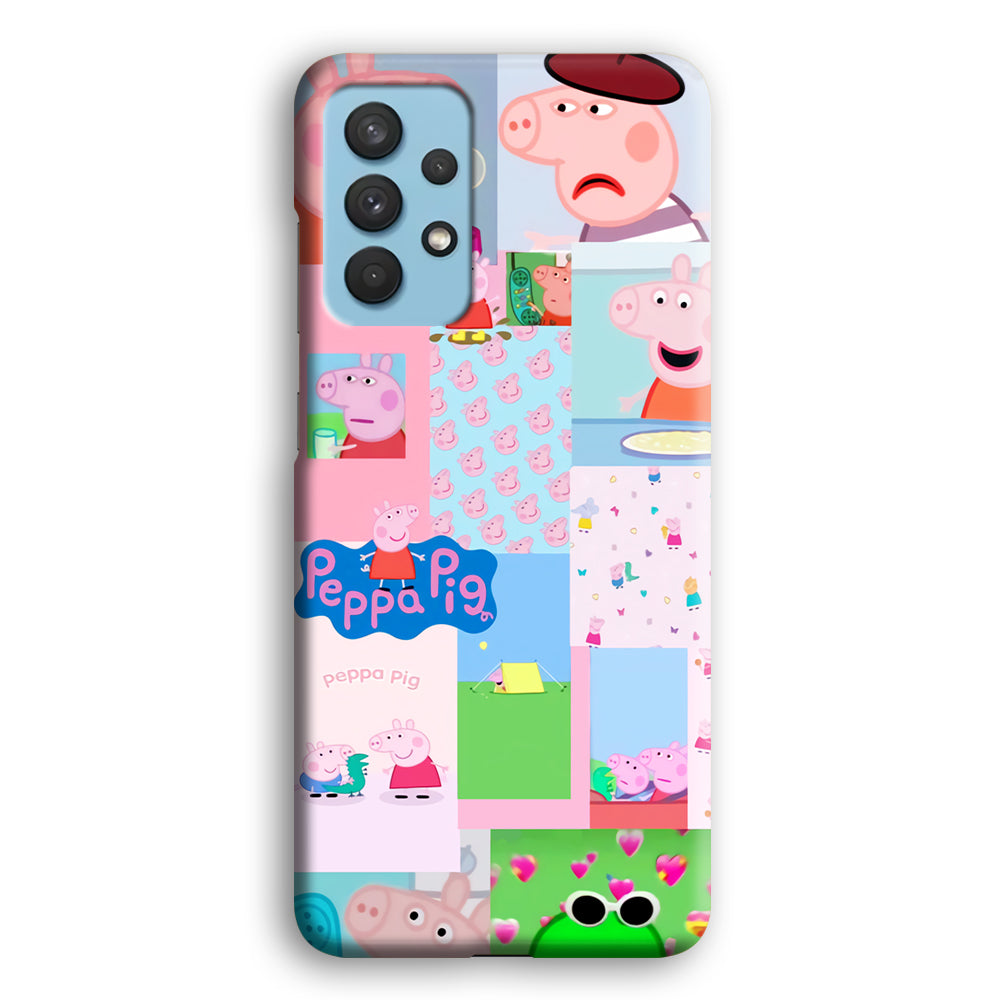 Peppa Pig George Collage Samsung Galaxy A32 Case