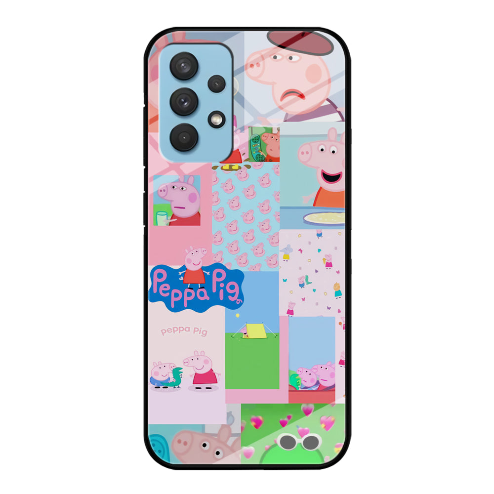 Peppa Pig George Collage Samsung Galaxy A32 Case