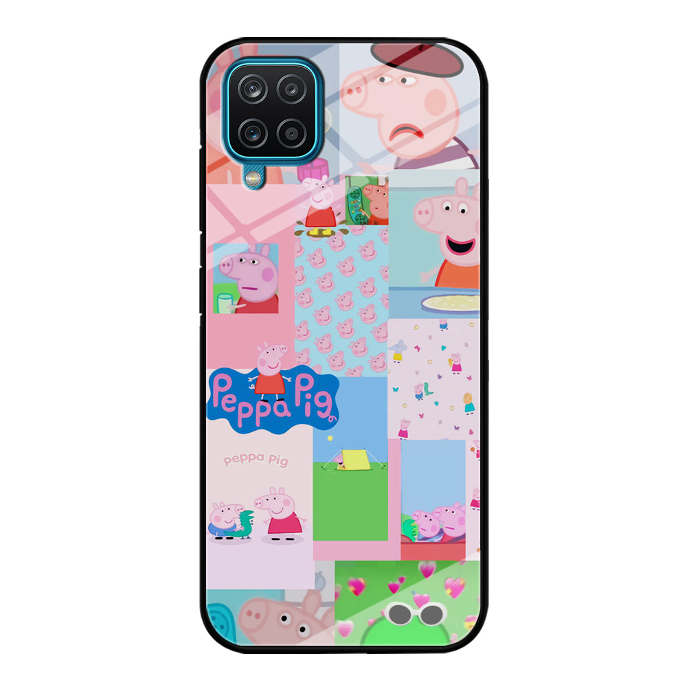 Peppa Pig George Collage Samsung Galaxy A12 Case