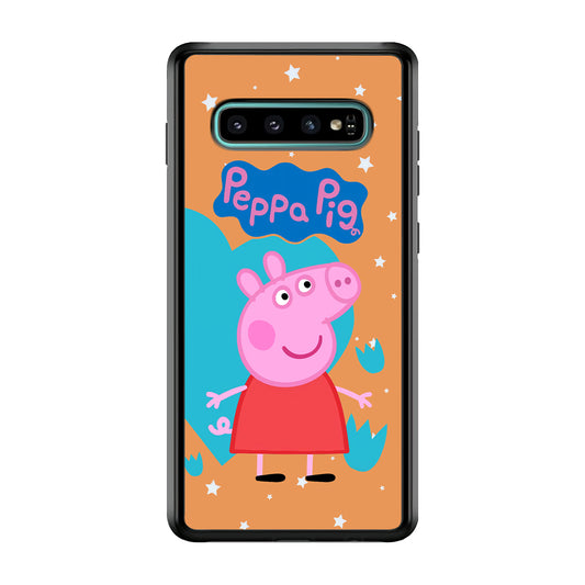 Peppa Pig Girl Convidence Samsung Galaxy S10 Case