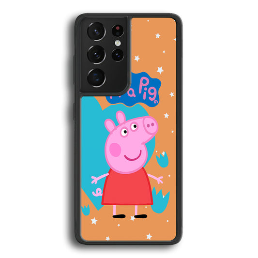 Peppa Pig Girl Convidence Samsung Galaxy S21 Ultra Case - Carneyforia