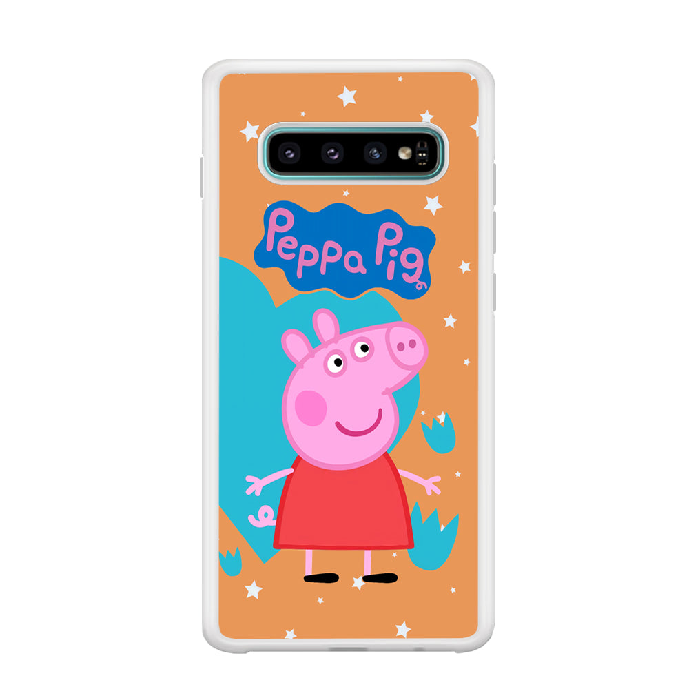 Peppa Pig Girl Convidence Samsung Galaxy S10 Case