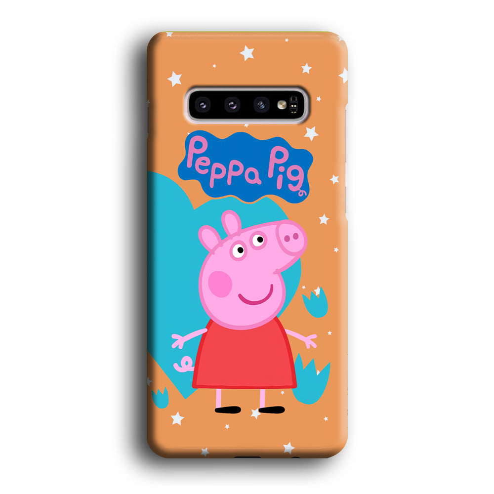 Peppa Pig Girl Convidence Samsung Galaxy S10 Case