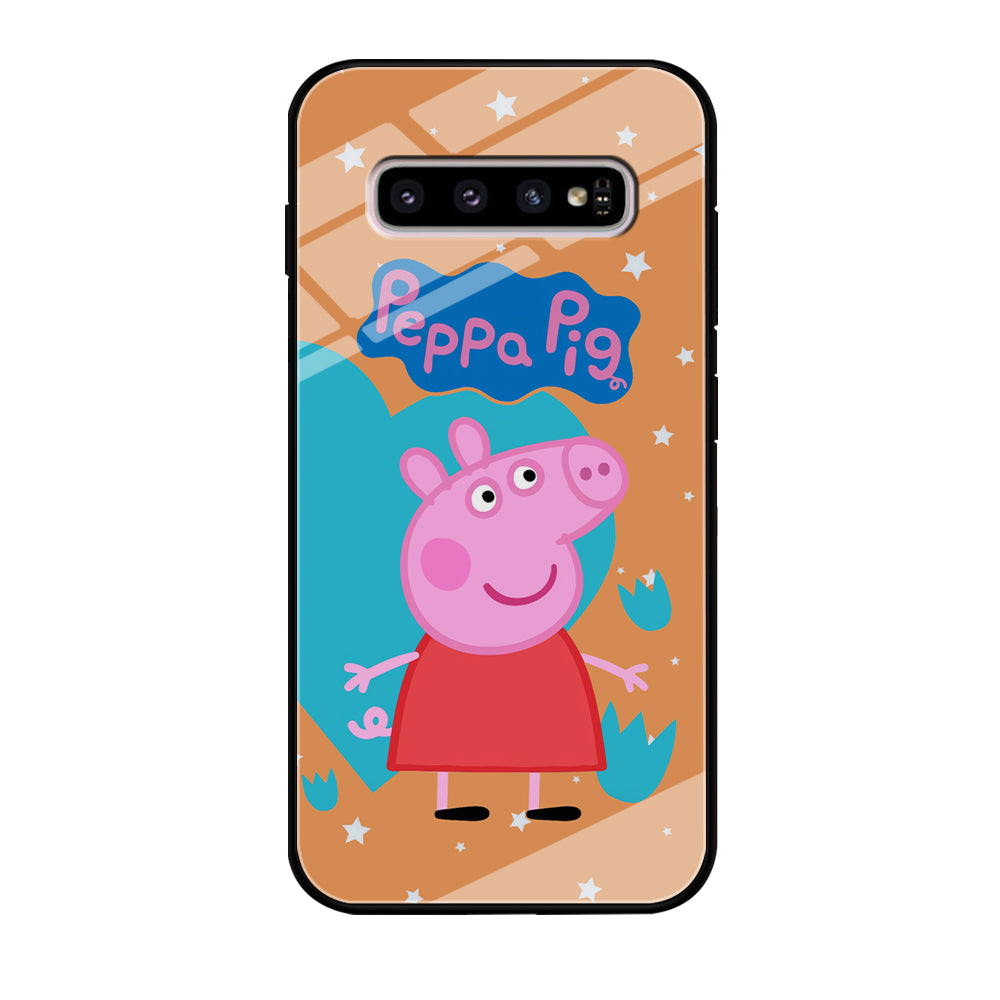 Peppa Pig Girl Convidence Samsung Galaxy S10 Case