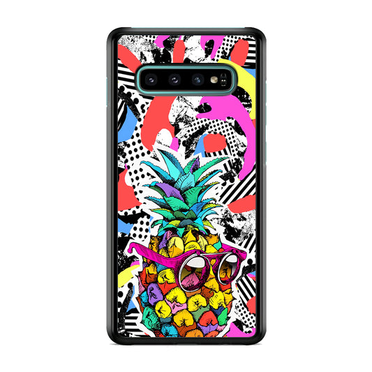 Pineapple Destroy The Rules Samsung Galaxy S10 Case