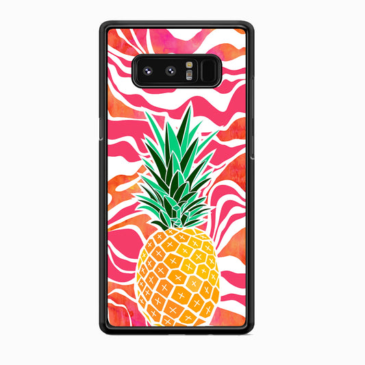 Pineapple Red Wave Samsung Galaxy Note 8 Case