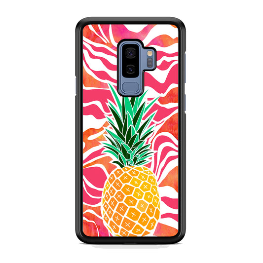 Pineapple Red Wave Samsung Galaxy S9 Plus Case