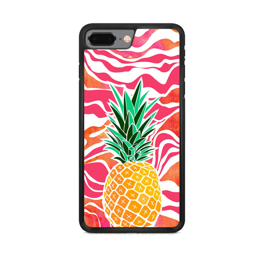 Pineapple Red Wave iPhone 7 Plus Case