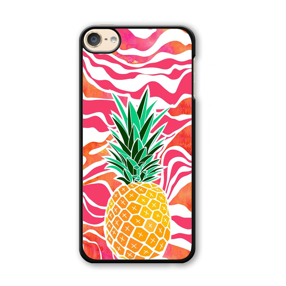 Pineapple Red Wave iPod Touch 6 Case - Carneyforia