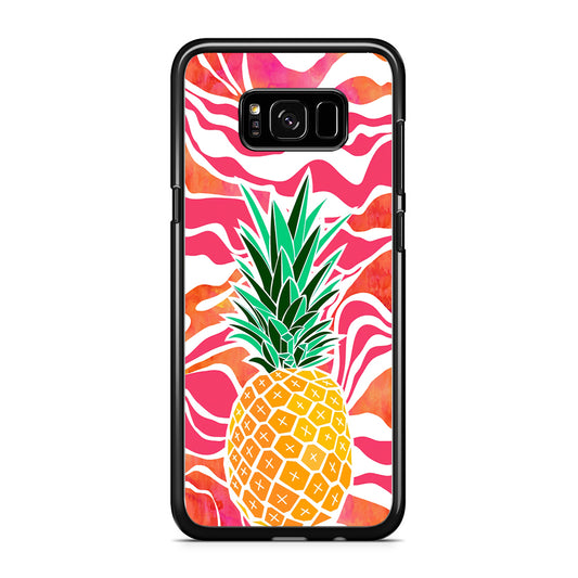 Pineapple Red Wave Samsung Galaxy S8 Case