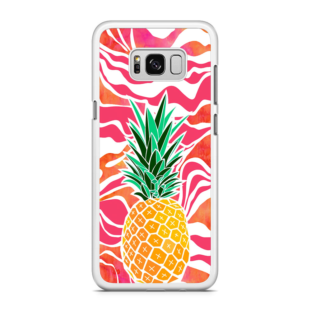 Pineapple Red Wave Samsung Galaxy S8 Case