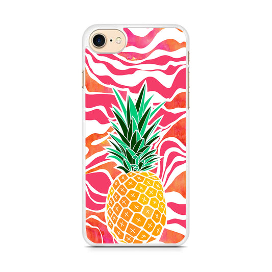 Pineapple Red Wave iPhone 8 Case