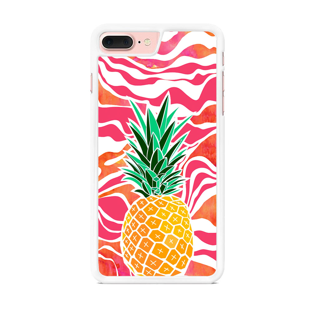Pineapple Red Wave iPhone 7 Plus Case