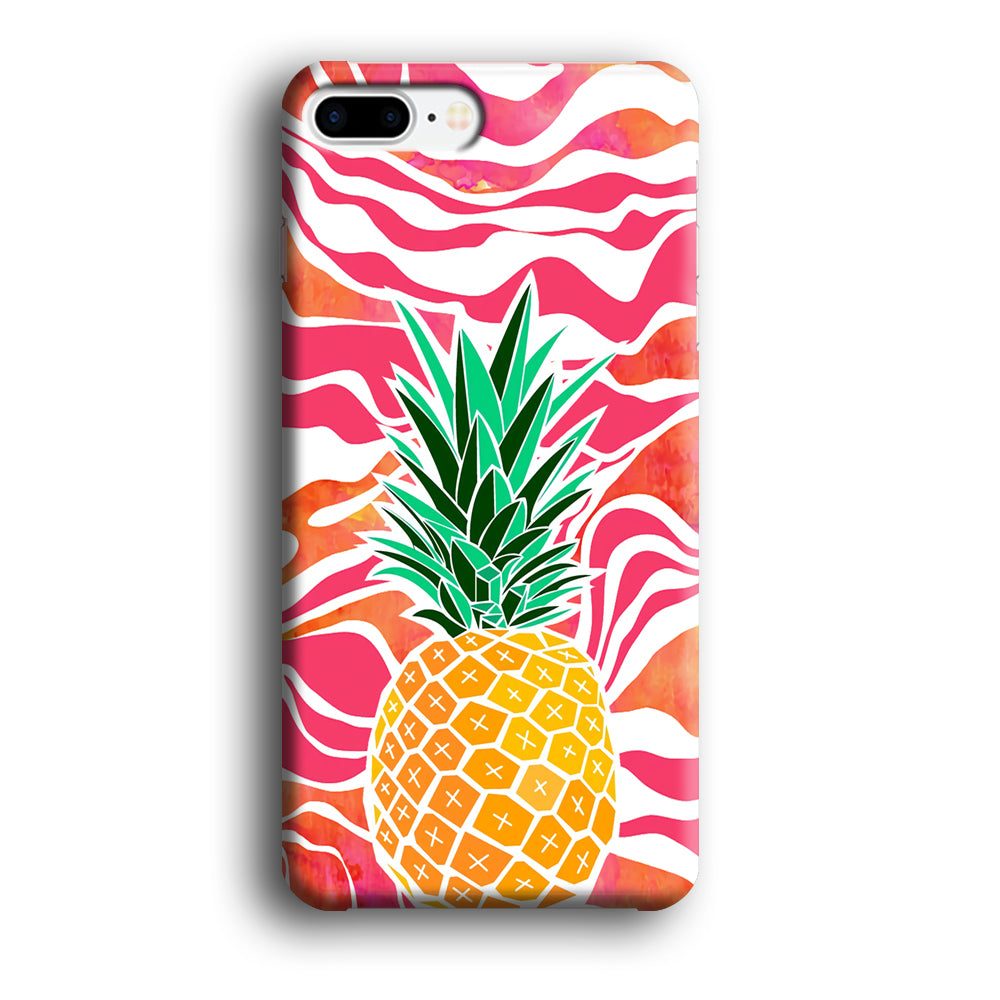 Pineapple Red Wave iPhone 7 Plus Case