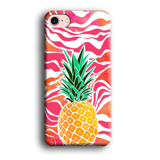 Pineapple Red Wave iPhone 7 Case