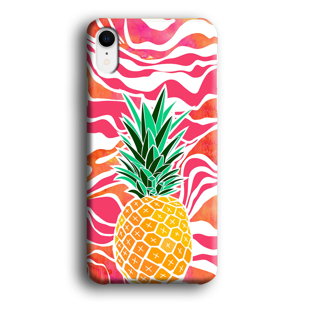 Pineapple Red Wave iPhone XR Case