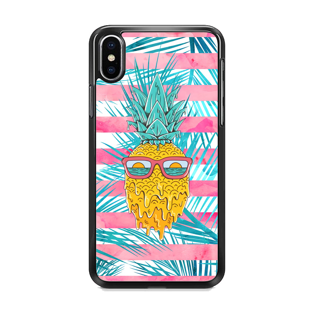 Pineapple Sunbathe and Melting iPhone X Case