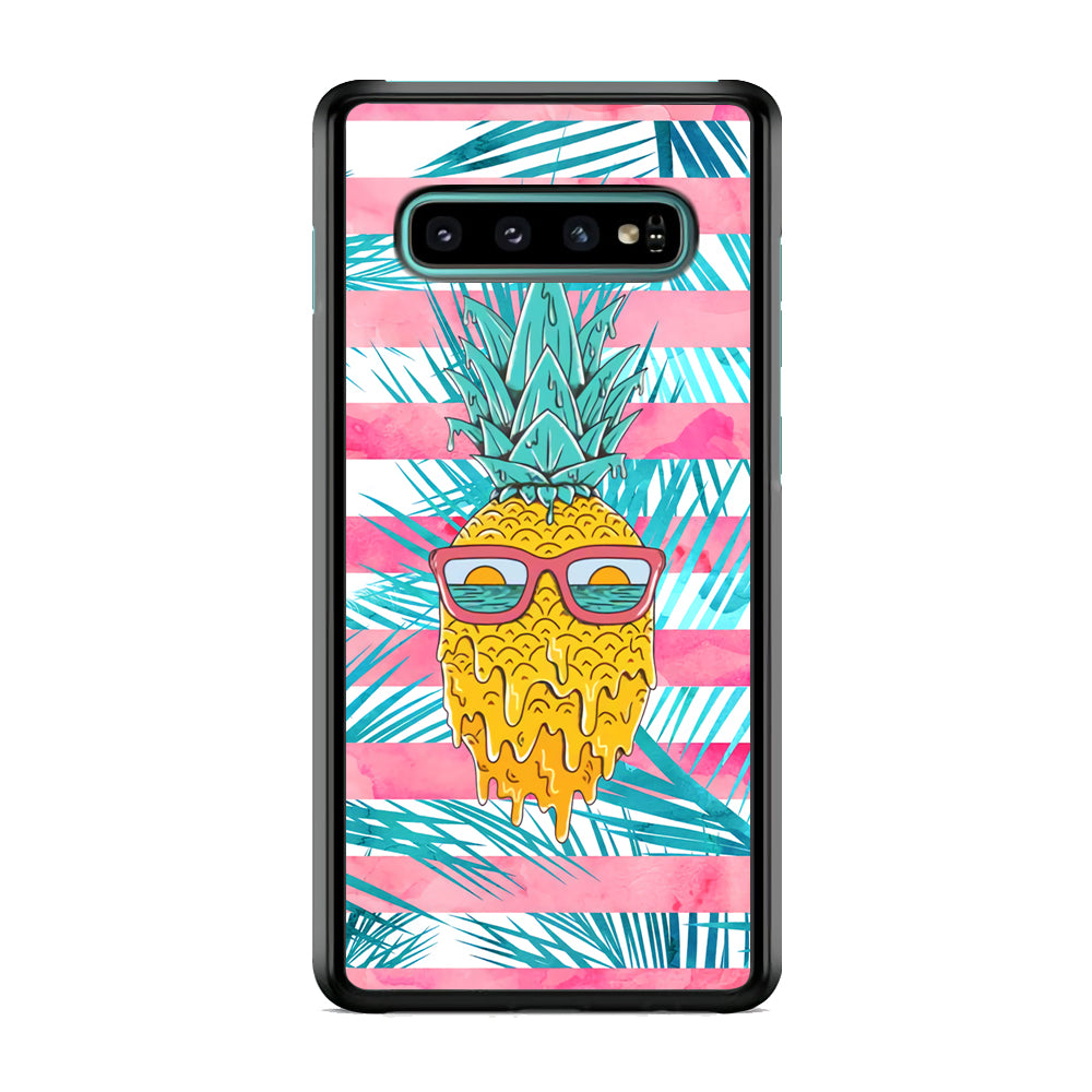 Pineapple Sunbathe and Melting Samsung Galaxy S10 Case